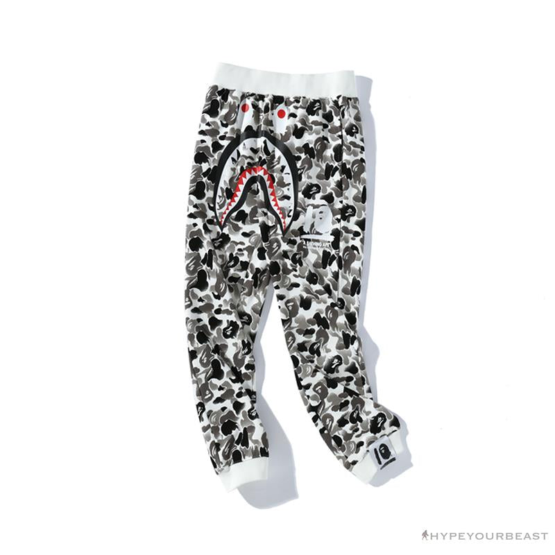BAPE Chinese Style Ink Camouflage 10th Anniversary Limited Pants 'WHITE'