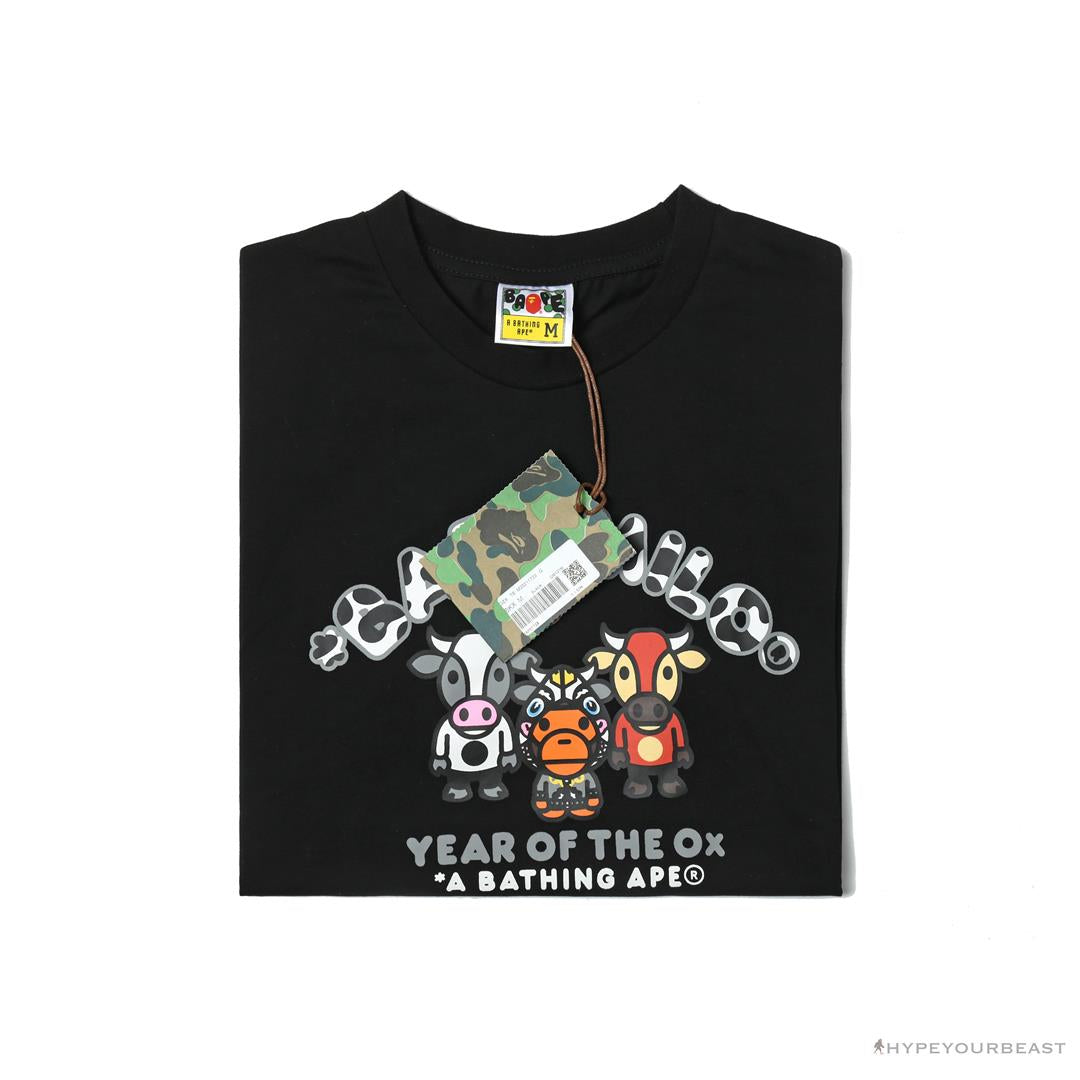BAPE Baby Milo Year of the Ox Tee Shirt 'BLACK'
