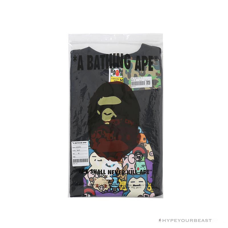 BAPE Pokémon Co-branded Ape Head Tee Shirt 'BLACK'