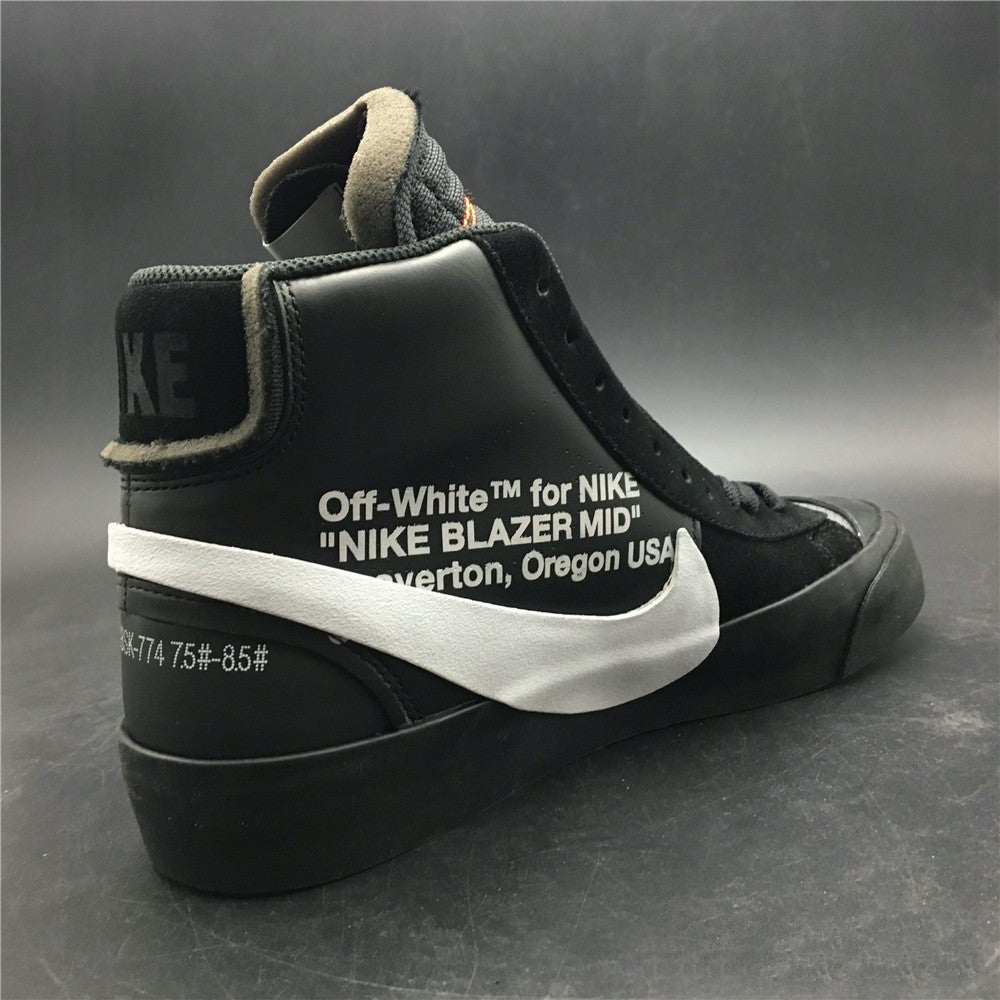 Off White X Nike Mid Blazer Black