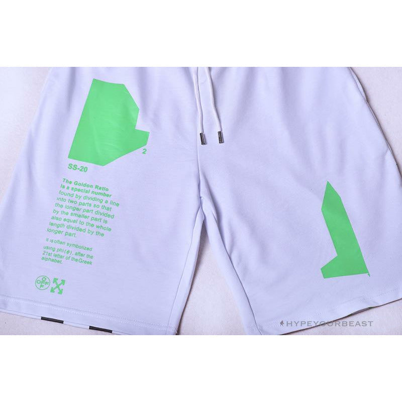 OFF-WHITE Golden Ratio Shorts 'WHITE'