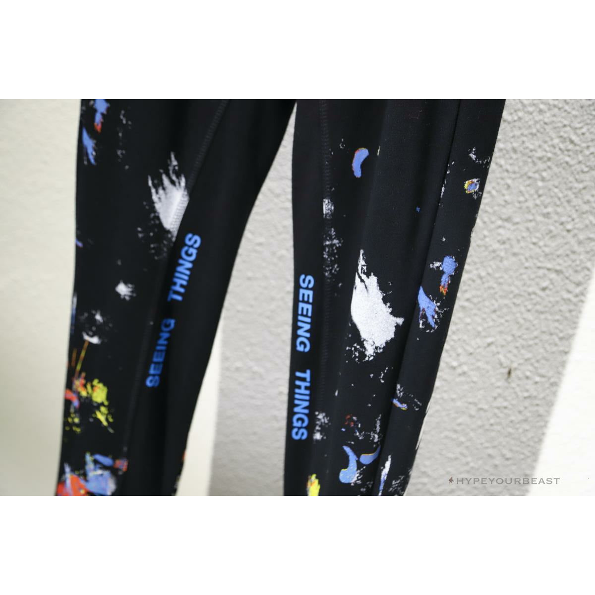 OFF-WHITE Pants Black Paint