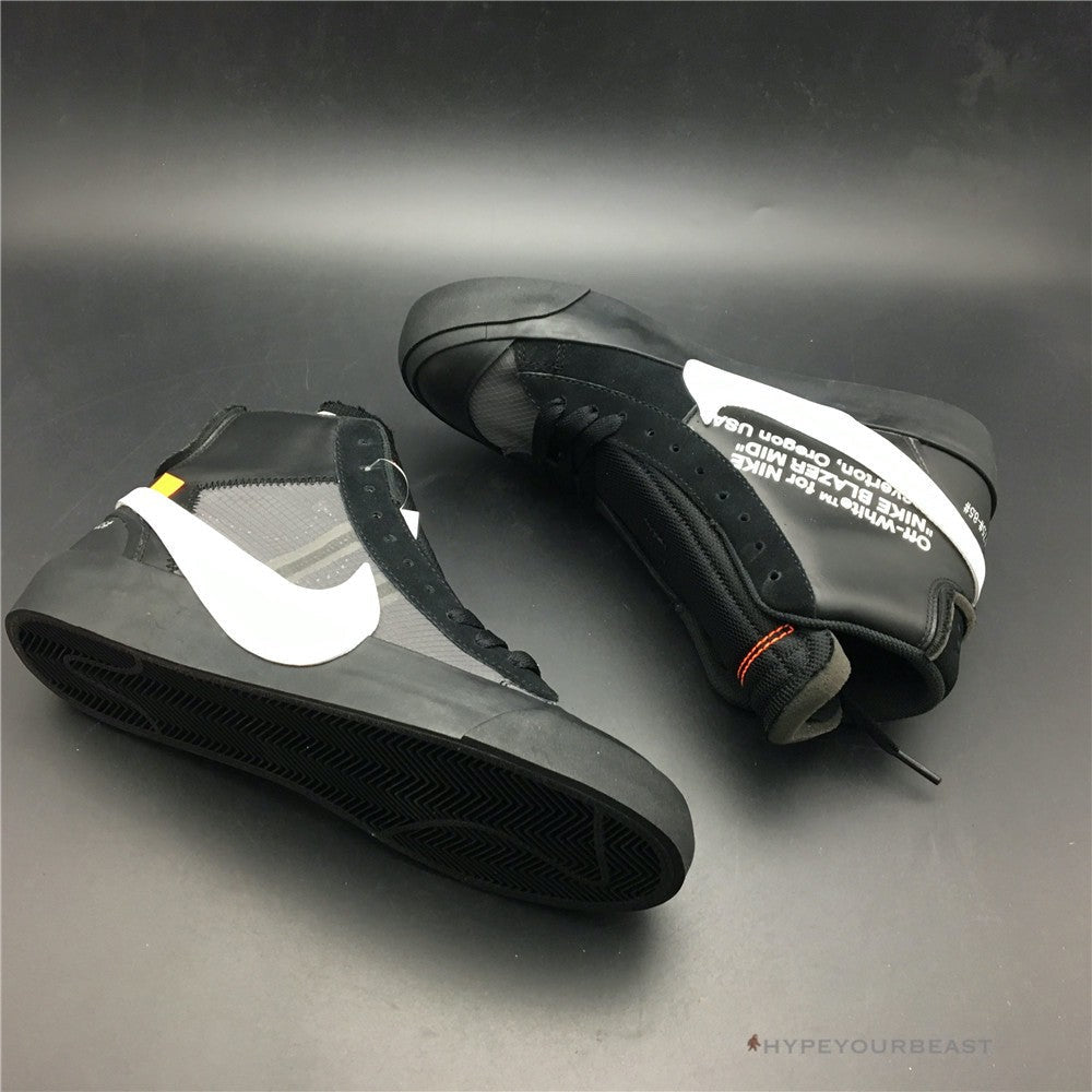 Off White X Nike Mid Blazer Black