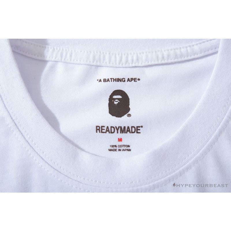 BAPE Readymade Small Bee Camouflage Letter Tee Shirt 'BLUE'