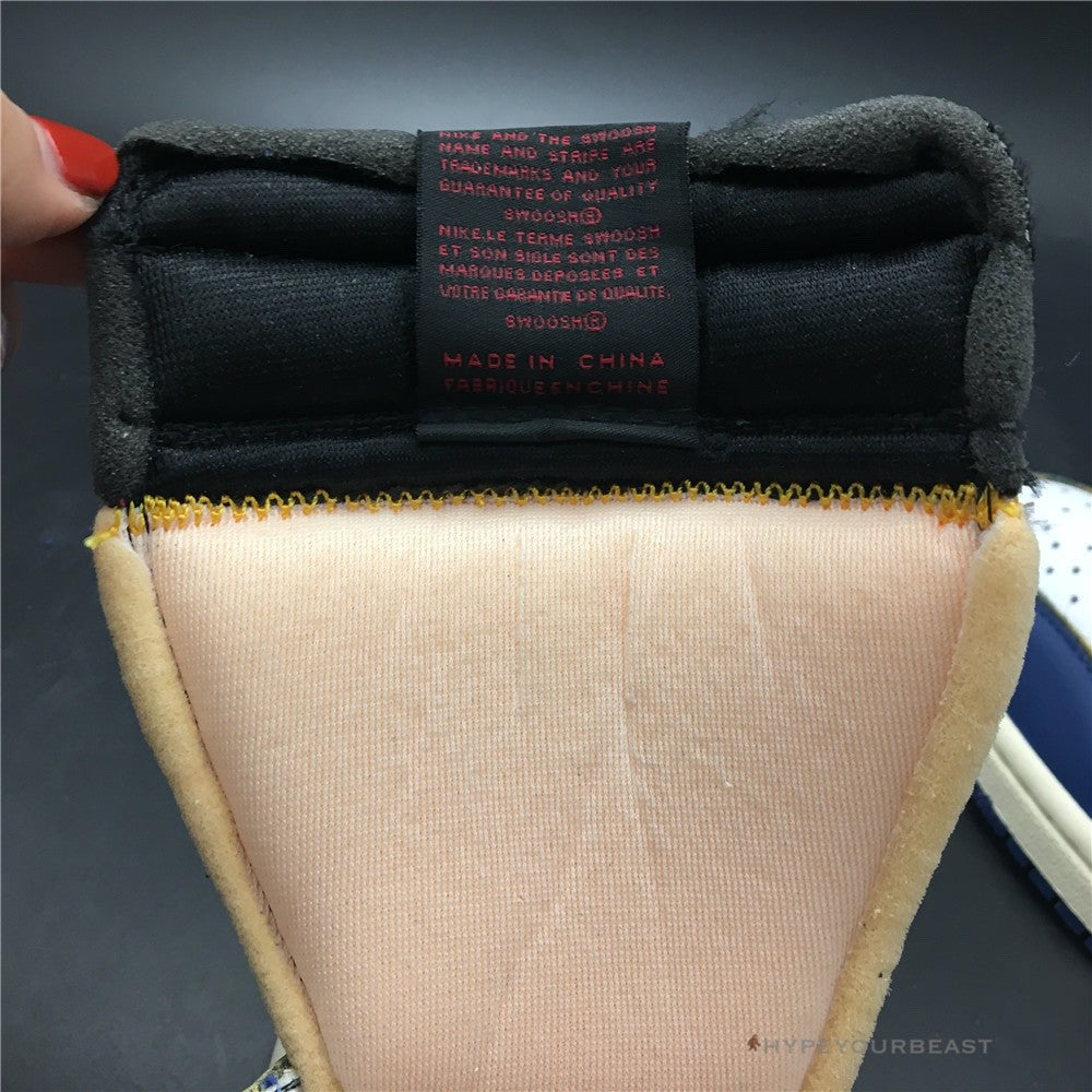 Jordan 1 Retro High Union Los Angeles Storm Blue Blue Toes