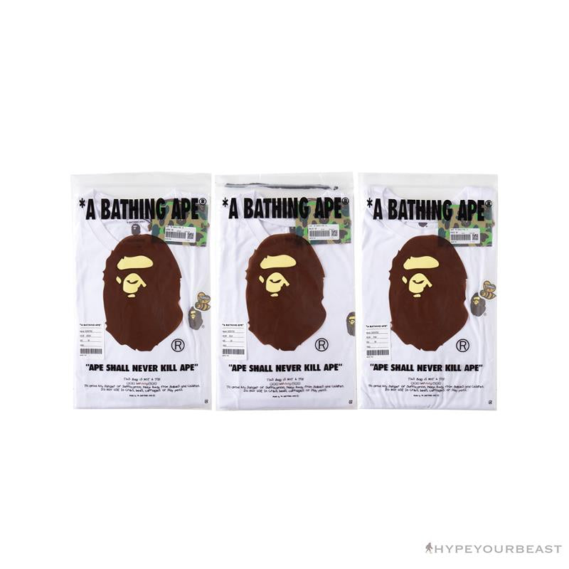 BAPE Readymade Small Bee Camouflage Letter Tee Shirt 'PINK'