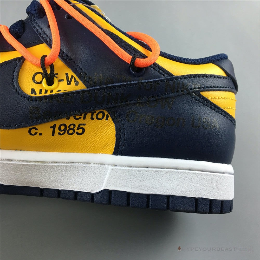 Nike Off-White X Dunk Low 'University Gold'