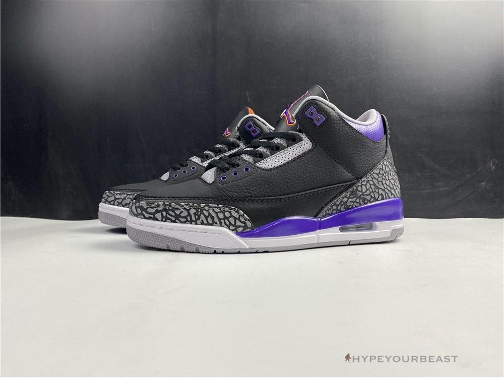 Air Jordan 3 'Court Purple Black Cement'