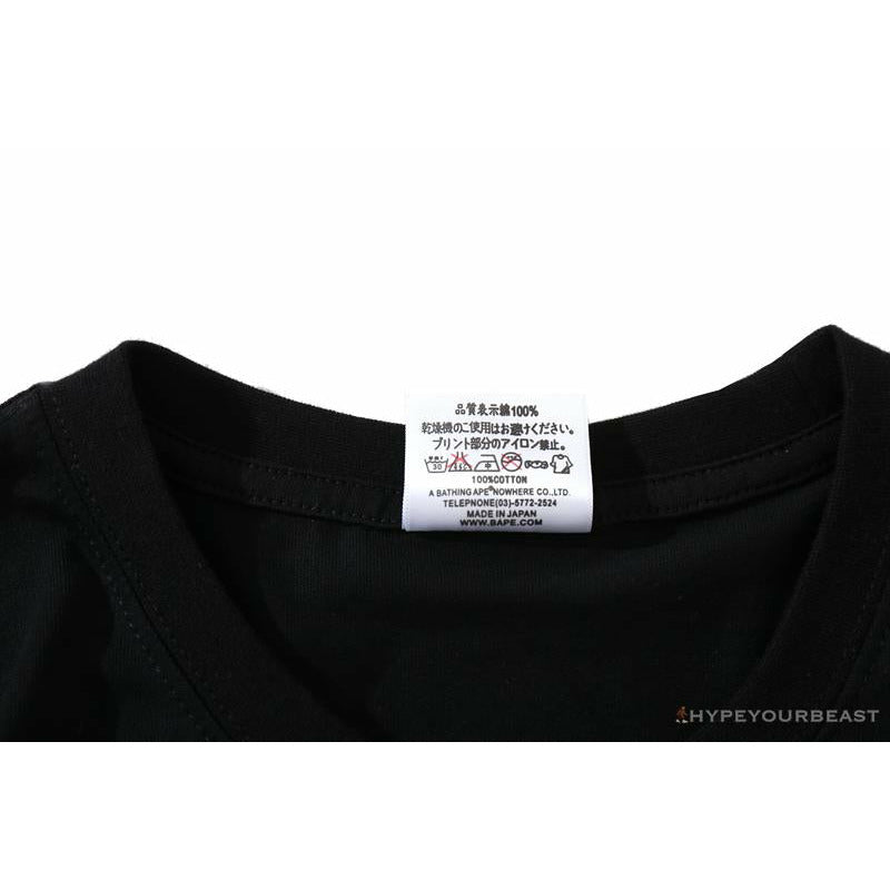 BAPE Japan Limited Edition Pink Cherry Tree Tee Shirt 'BLACK'