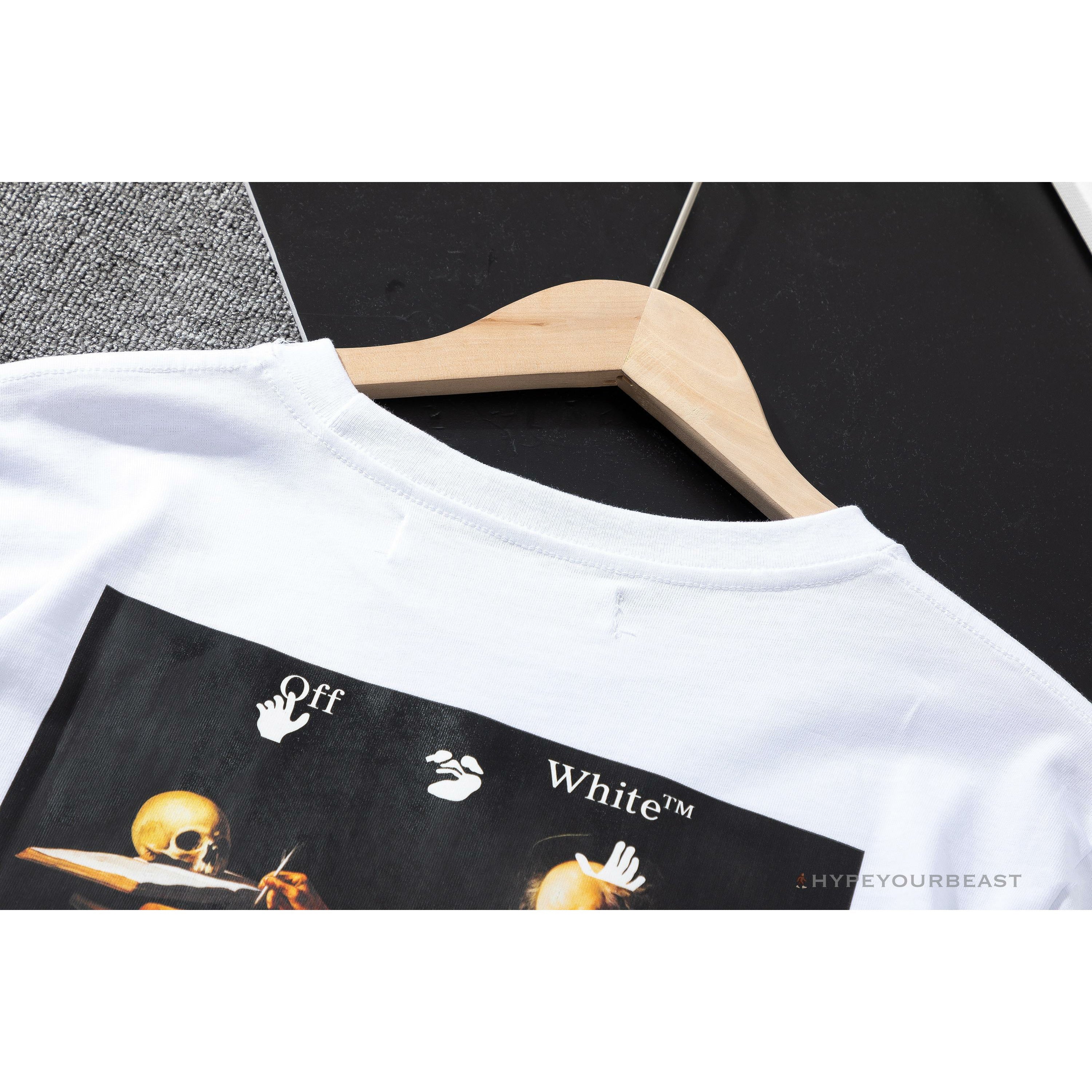 OFF-WHITE Skull and Writing Tee Shirt 'WHITE'