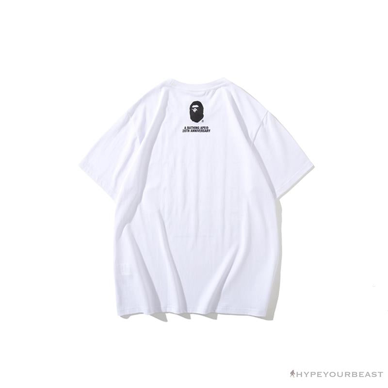 BAPE Violent Bear Collaboration 28th Anniversary Camouflage Tee Shirt 'WHITE'