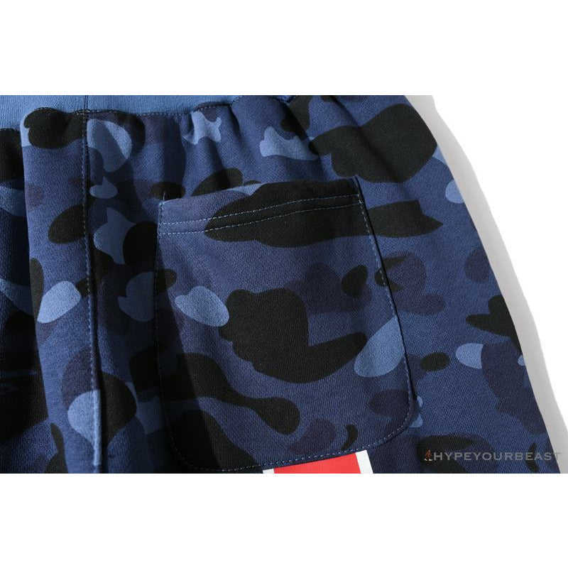 BAPE x PSG Paris Saint-Germain Camouflage Blue Pants