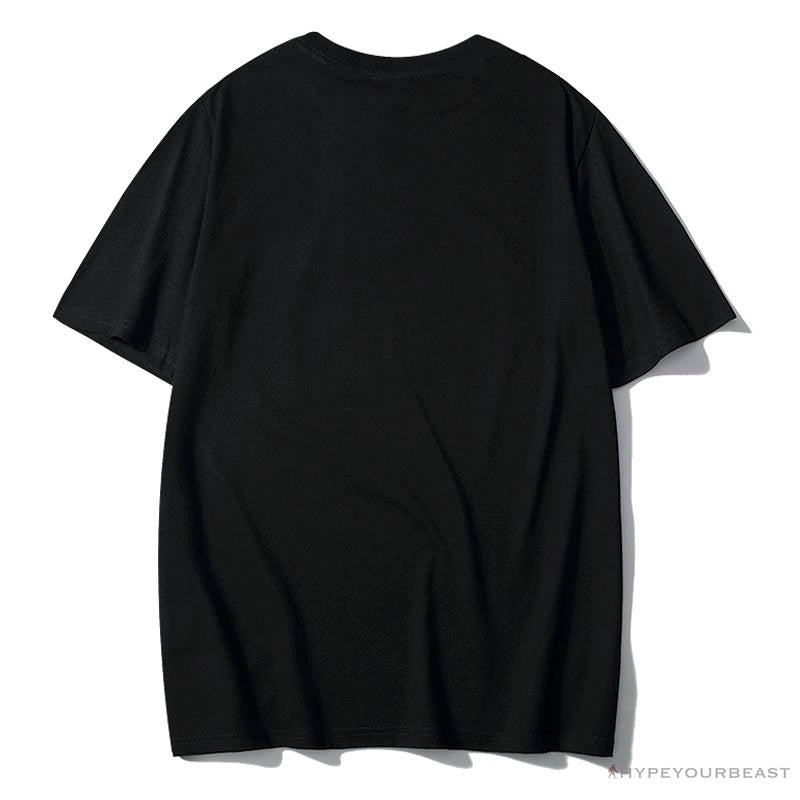 BAPE Starry Sky Camouflage Luminous Great Ape Man Head Tee Shirt 'BLACK'