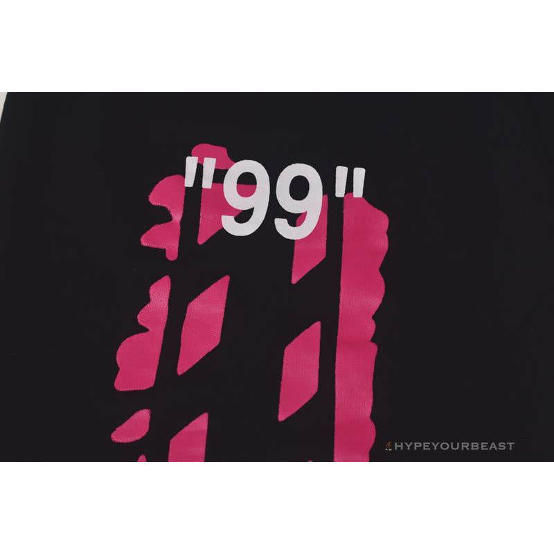 OFF-WHITE 99 x Pink Arrow Shorts 'BLACK'