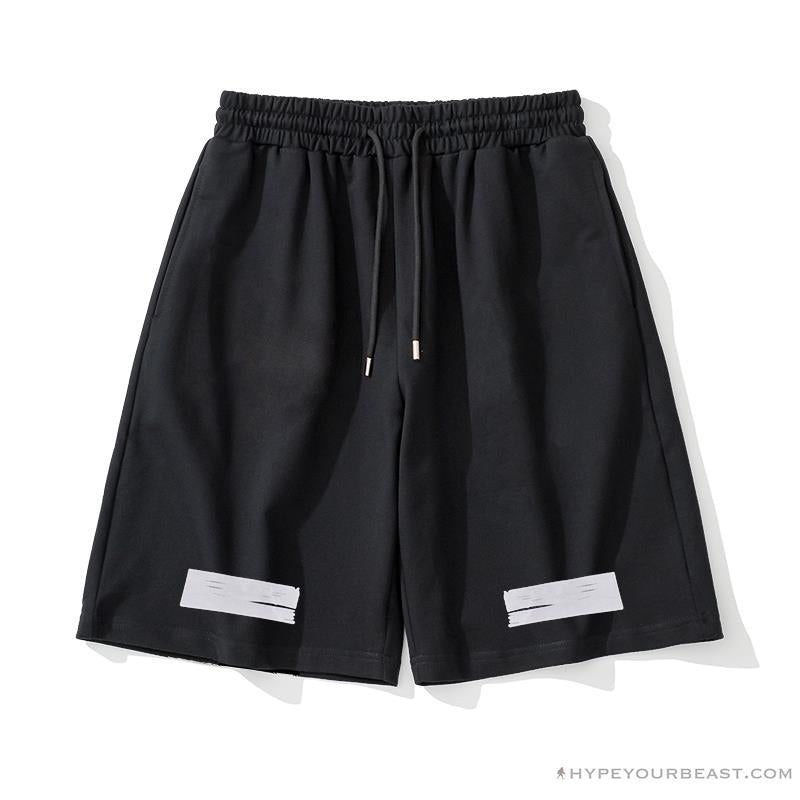 OFF-WHITE Classic Seeing Things Shorts 'BLACK'