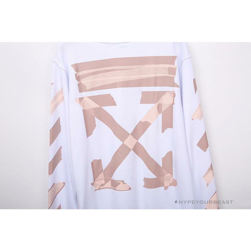 OFF-WHITE Rubber Strip Arrow Long Sleeve Shirt 'WHITE'