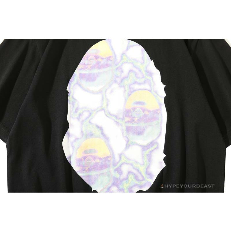 BAPE Great Ape Head Symphony Lightning Tee Shirt 'BLACK'