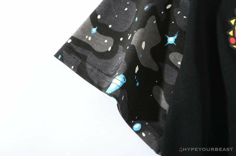 BAPE Baby Milo Galaxy Astronaut Luminous Tee Shirt 'BLACK'