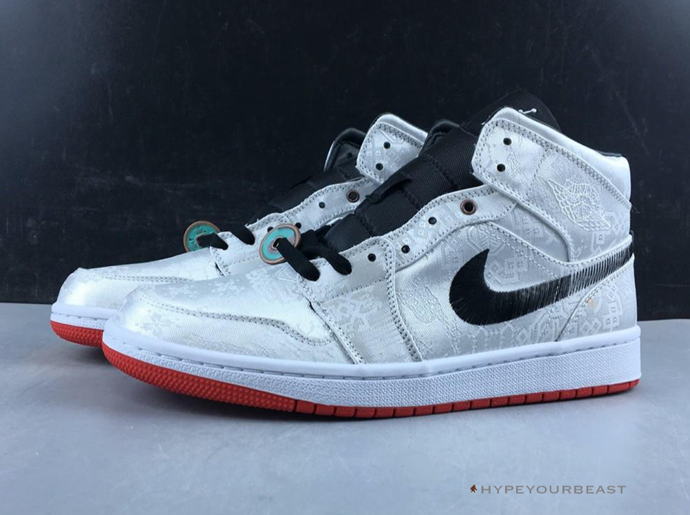 Air Jordan 1 Mid X CLOT White