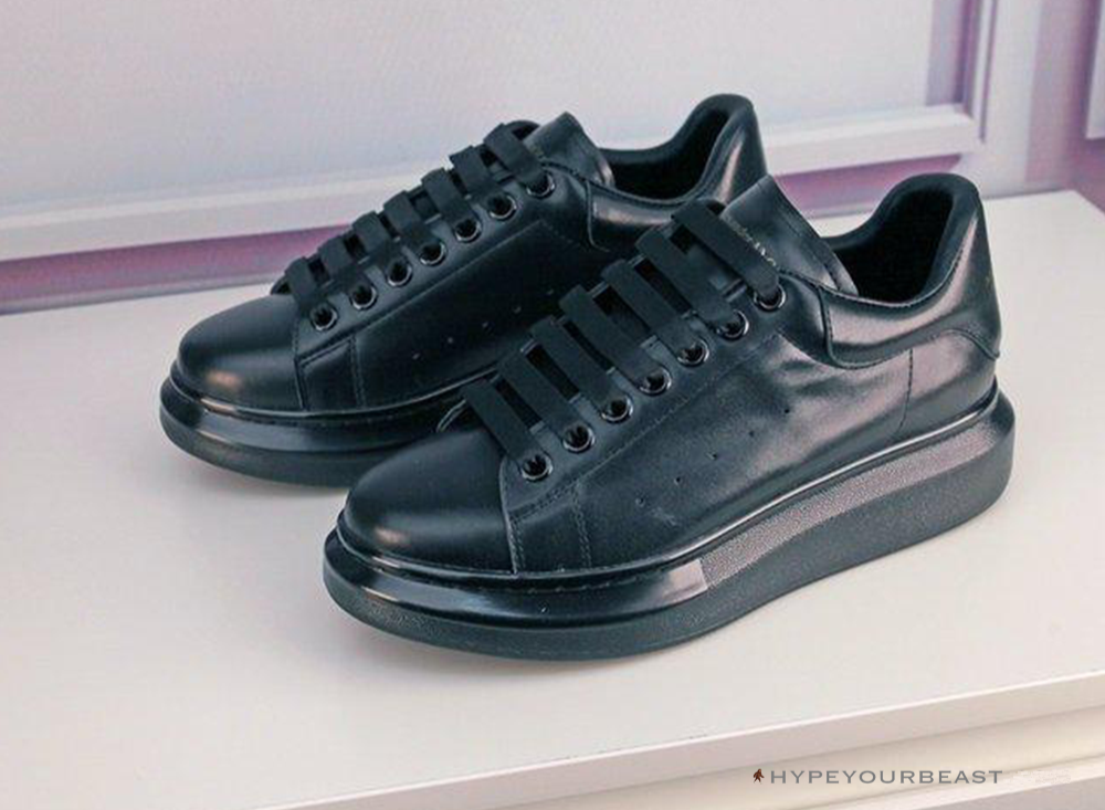 Alexander McQueen Black on Black Lace Up Sneaker