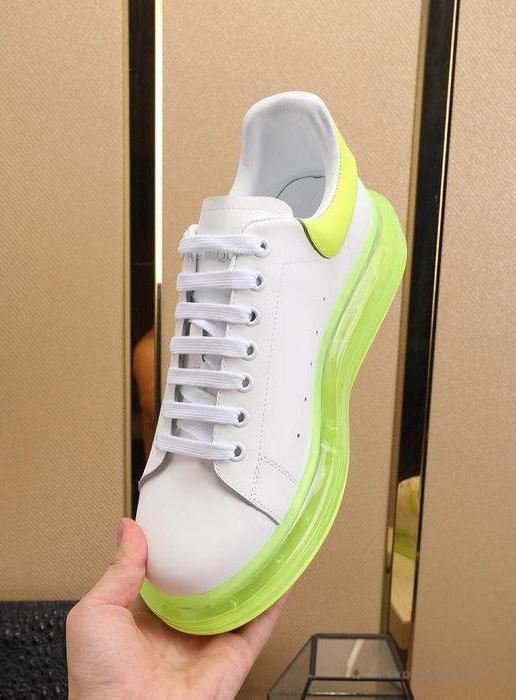 Alexander McQueen White / Neon Green Sole Sneaker
