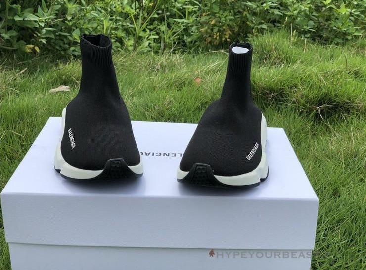 BCG Sock Sneakers Black White 2018