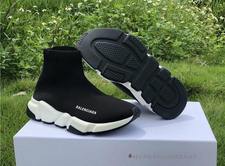 BCG Sock Sneakers Black White 2018