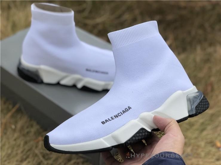 BCG Sock Trainers White / White