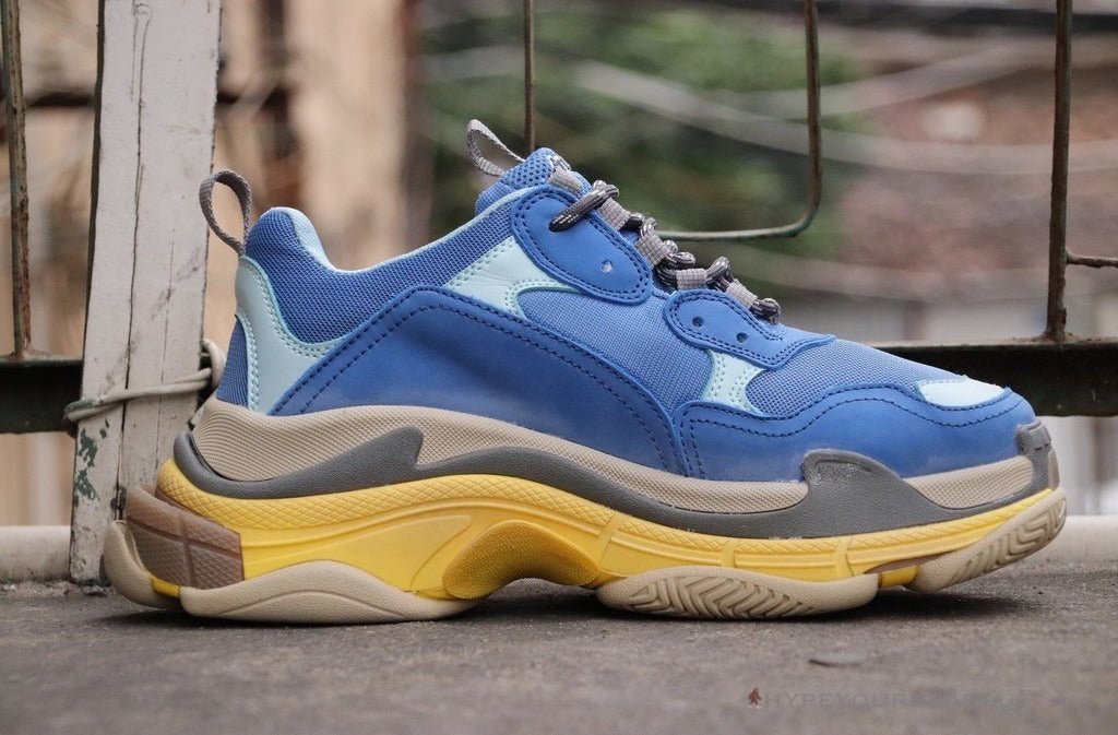 BCG Triple S Sneakers Blue / Yellow