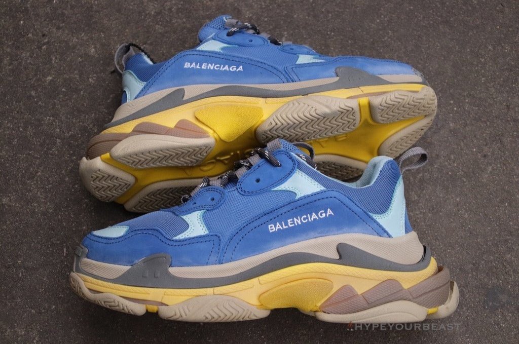 BCG Triple S Sneakers Blue / Yellow