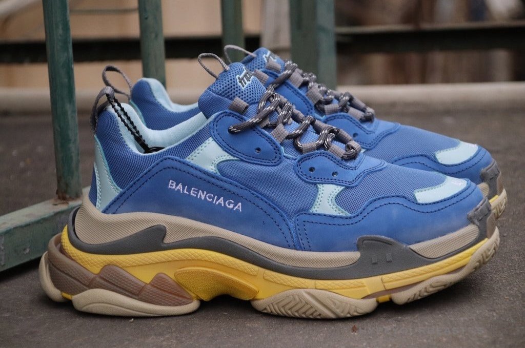 BCG Triple S Sneakers Blue / Yellow