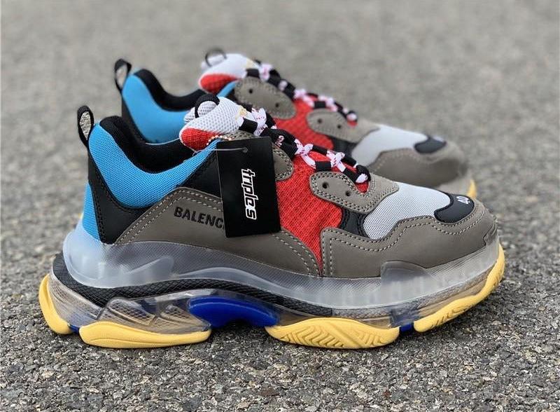 BCG Triple S 'Multi-Color' Blue Red
