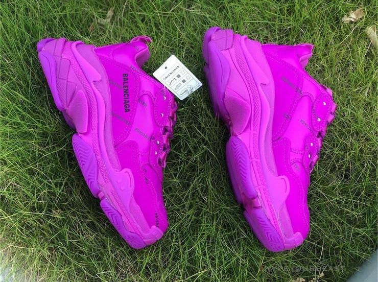 BCG Triple S All Over Logo Pink