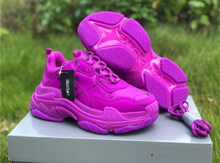 BCG Triple S All Over Logo Pink