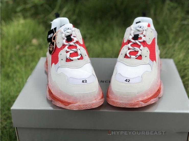 BCG Triple S Clear Sole Red / White
