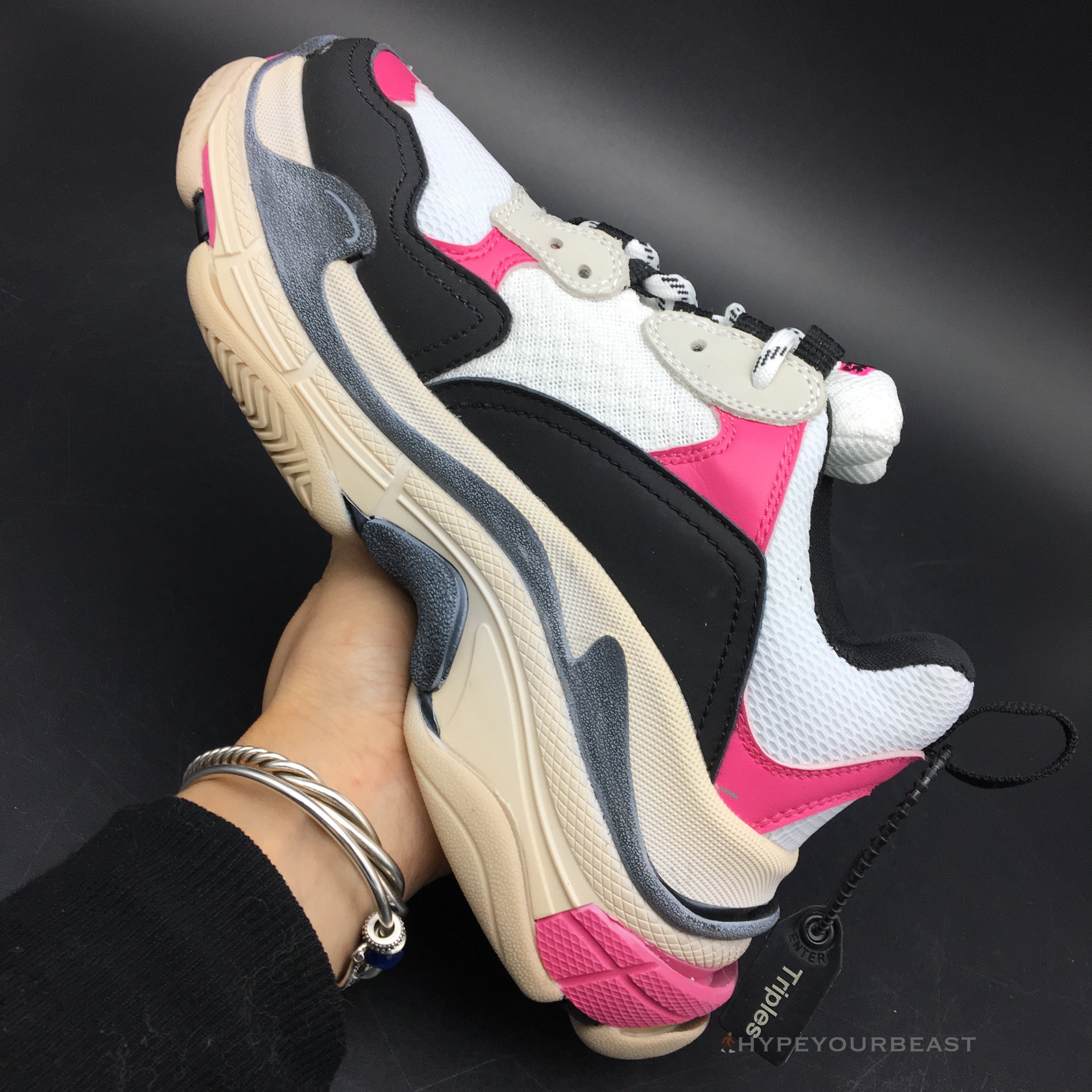 BCG Triple S Pink / Black