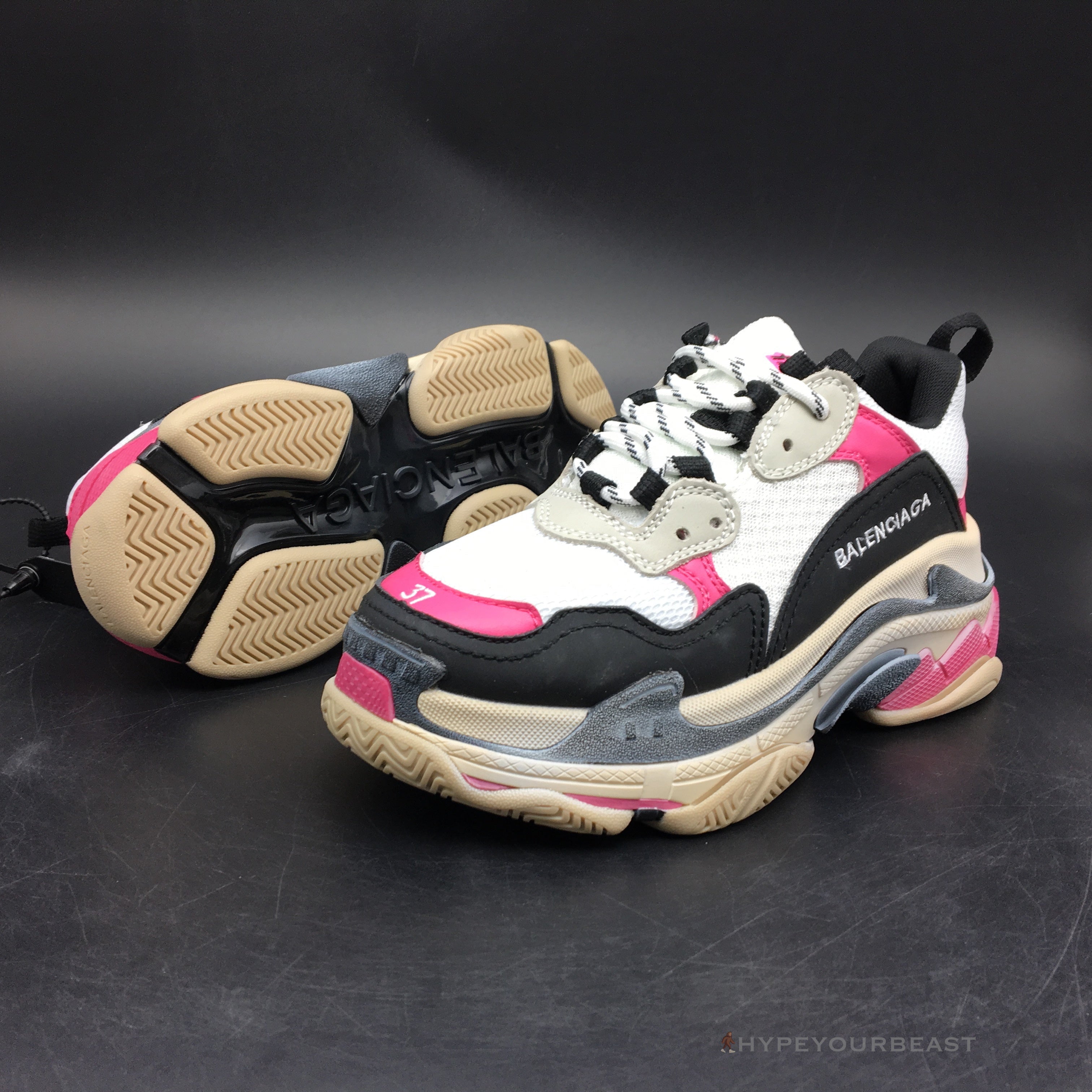 BCG Triple S Pink / Black