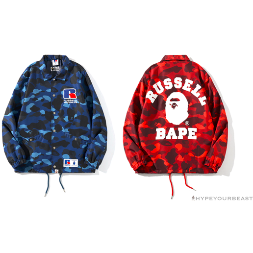 BAPE x RUSSELL ATHLETIC Drawstring Camouflage 'RED'