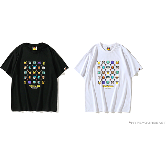 BAPE Baby Milo Pokémon Tee Shirt 'BLACK'