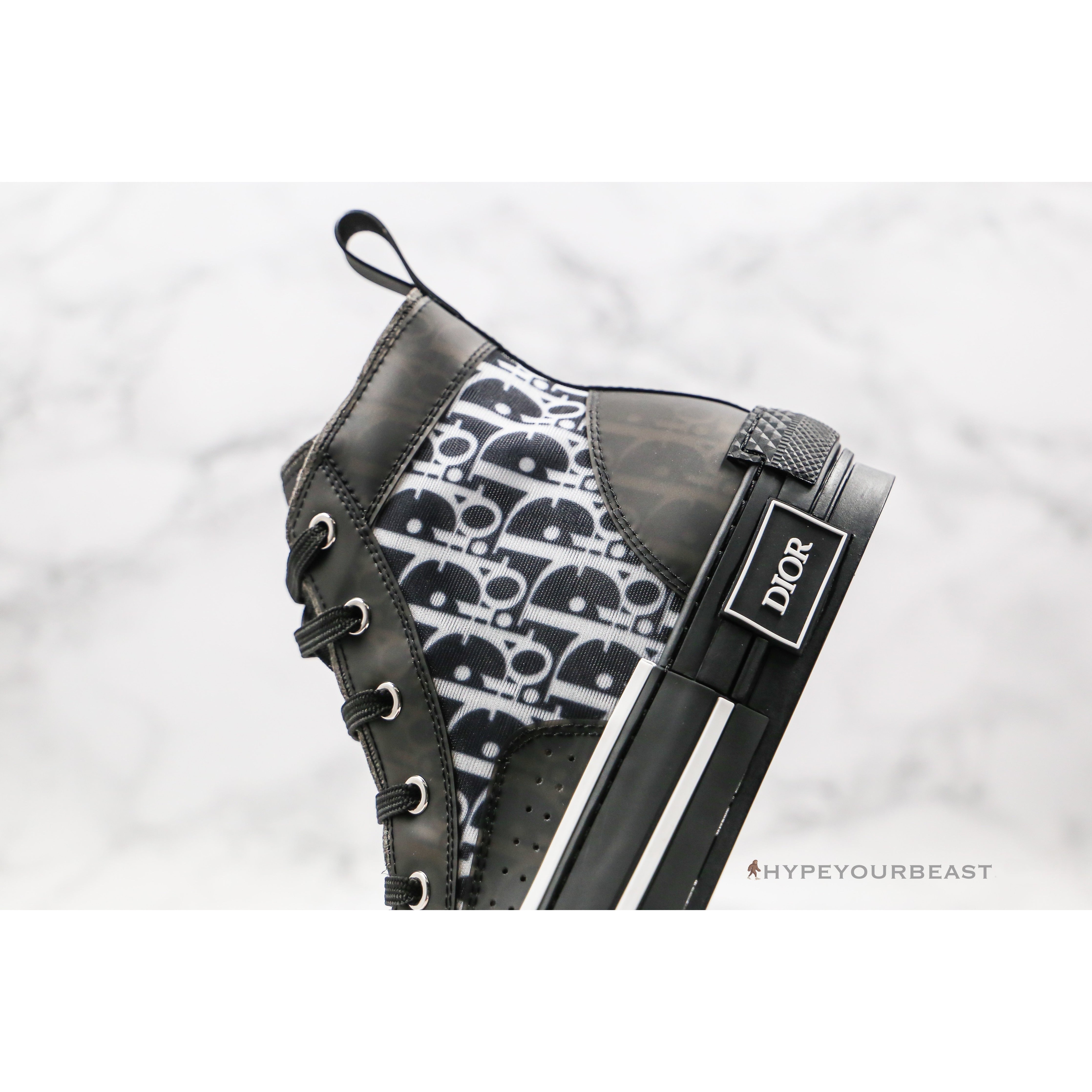 Dior B23 High Top Canvas Oblique Black