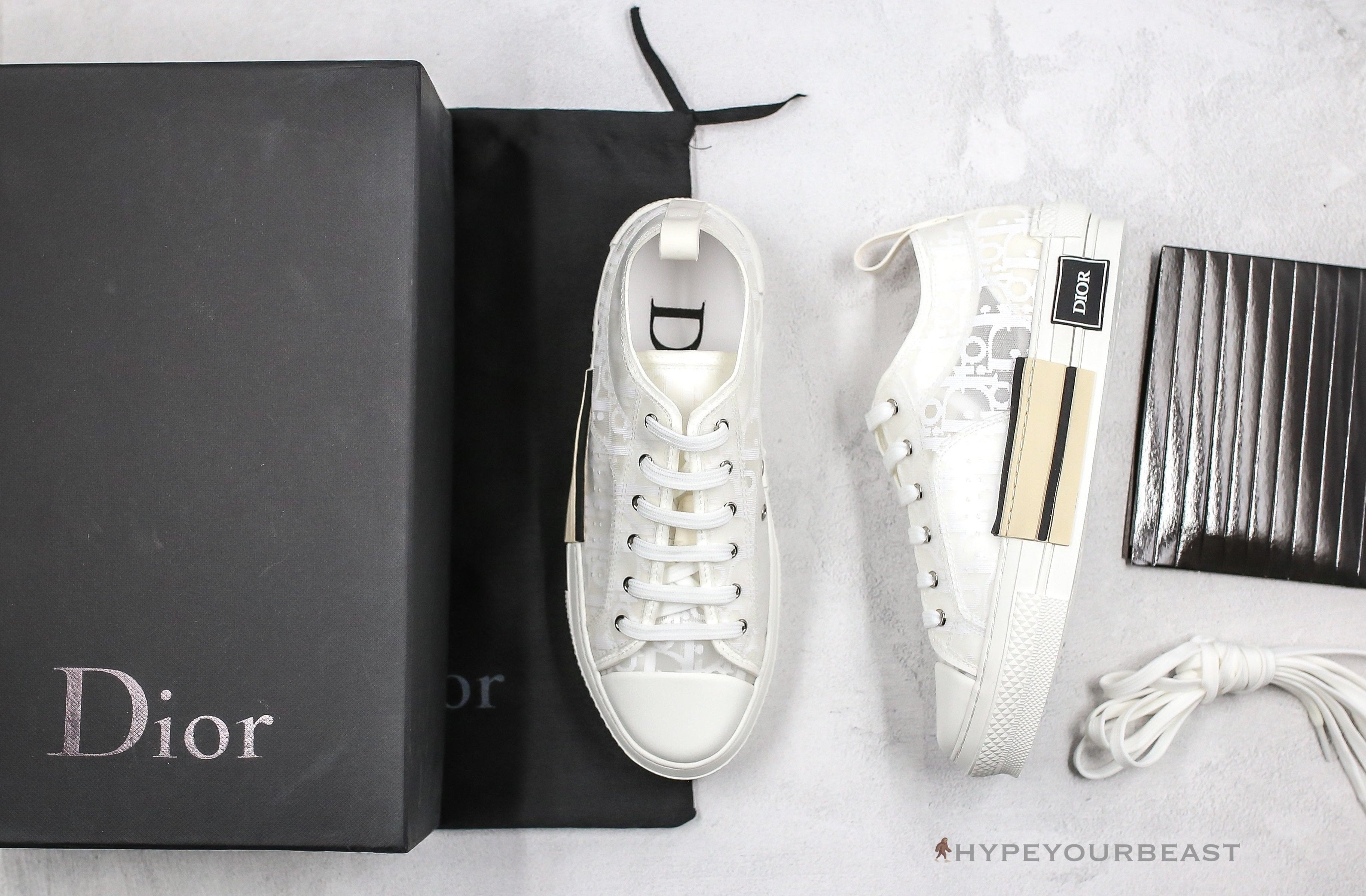 Dior B23 Low Transparent Oblique White