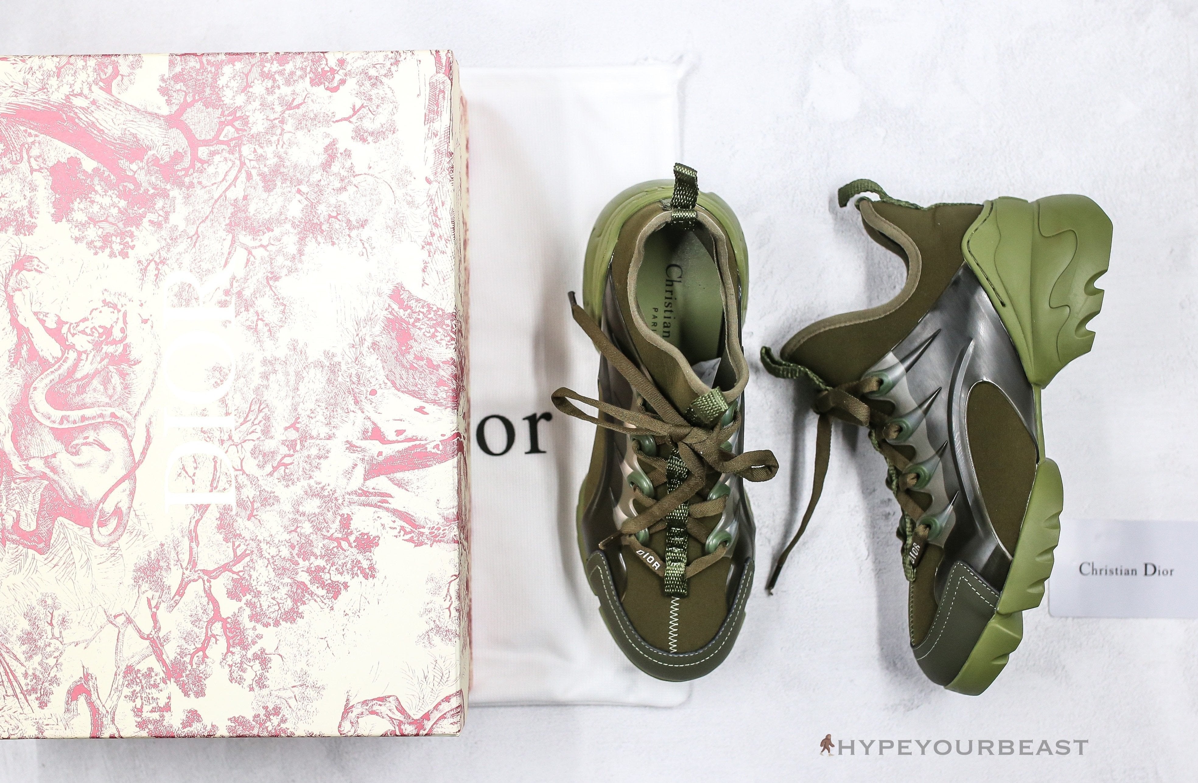 Dior D-Connect Sneakers Green