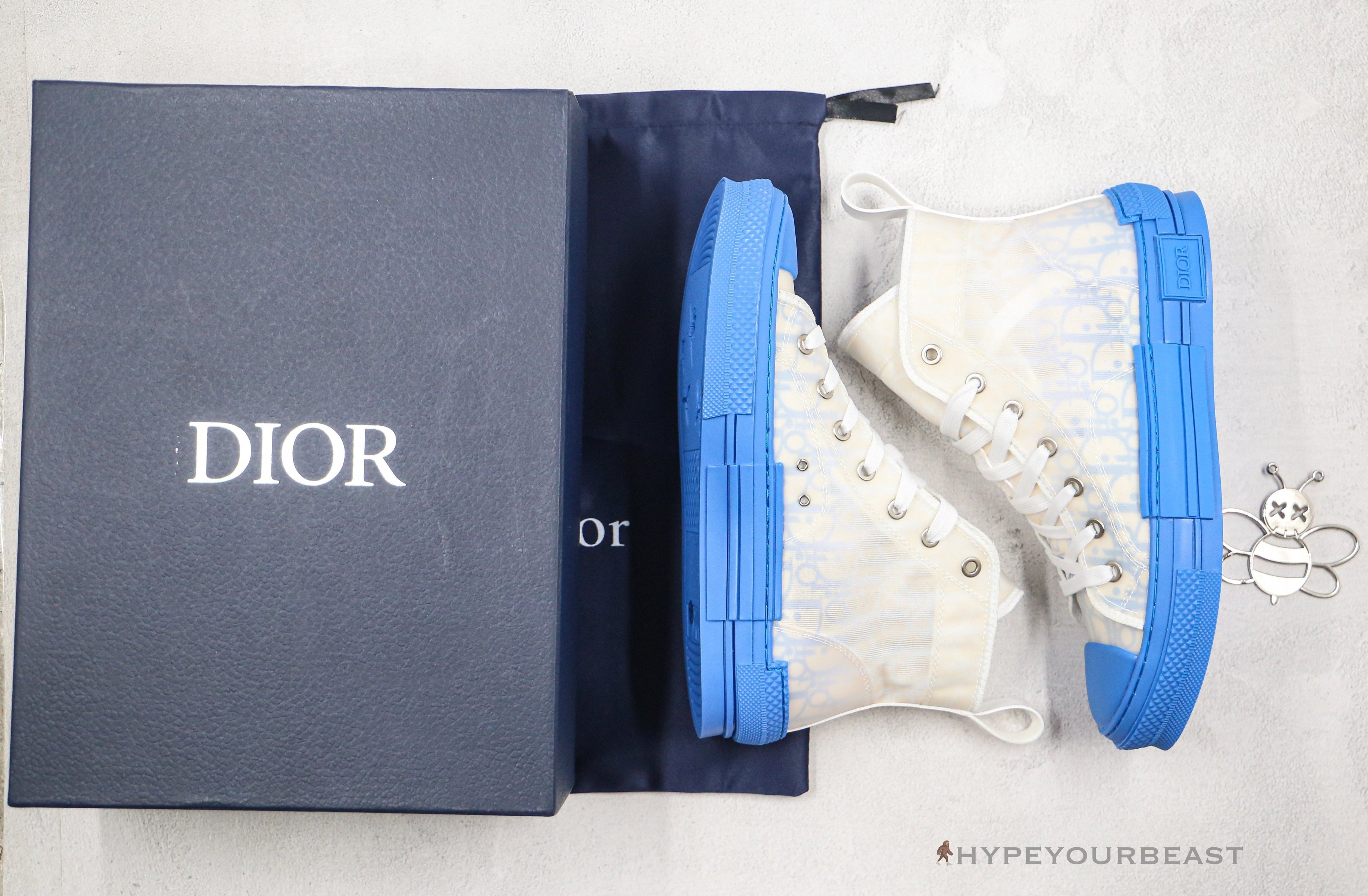 Dior High Top Gradient Blue