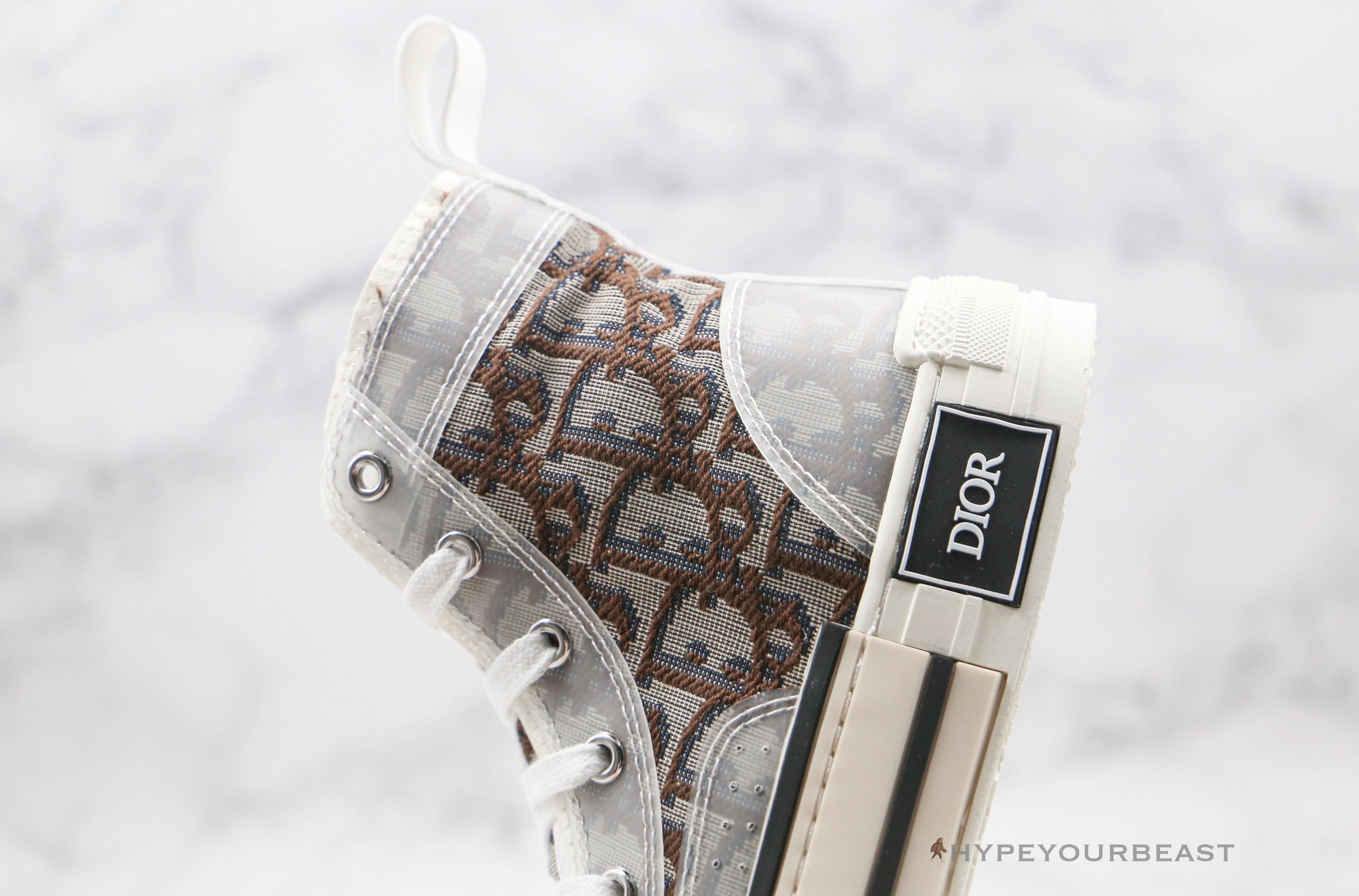 Dior High Top White Brown
