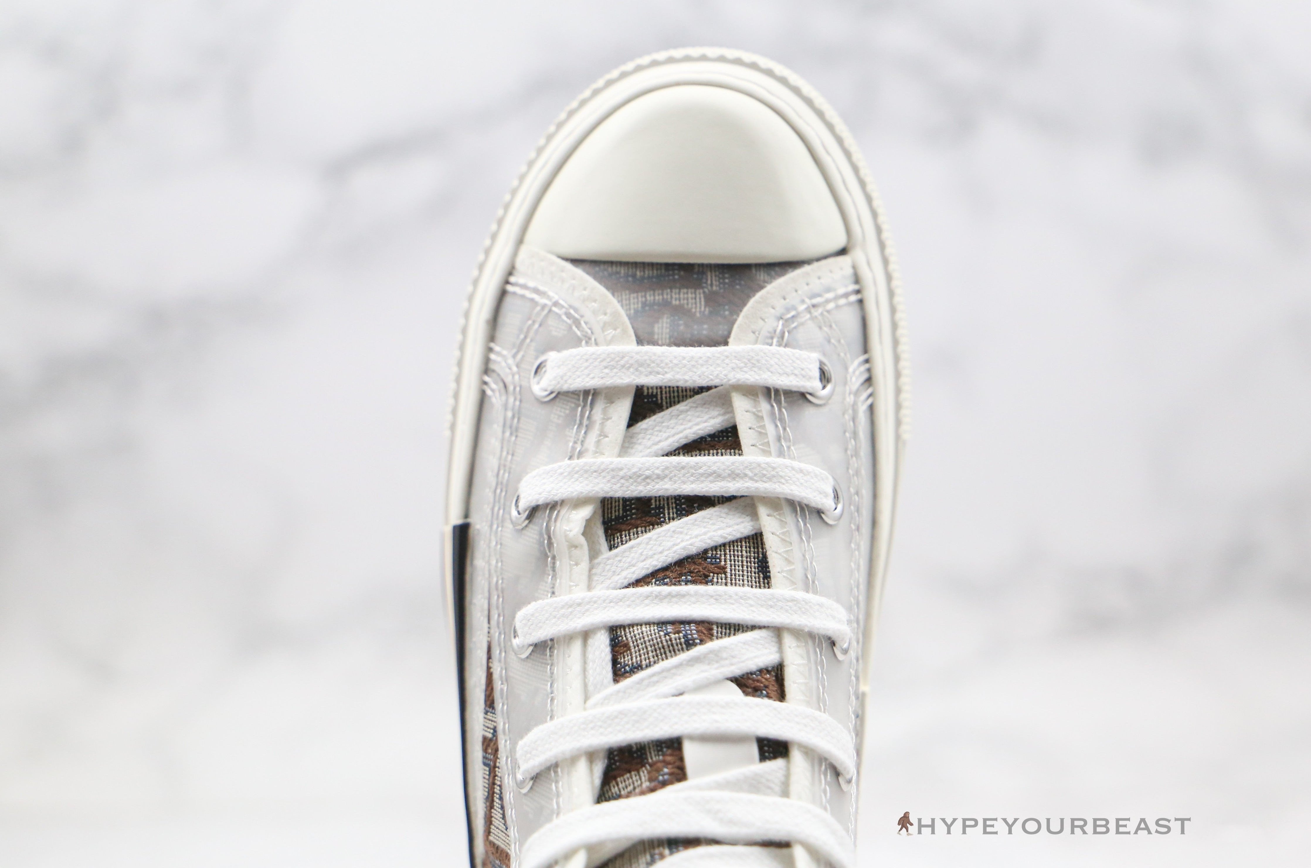 Dior High Top White Brown