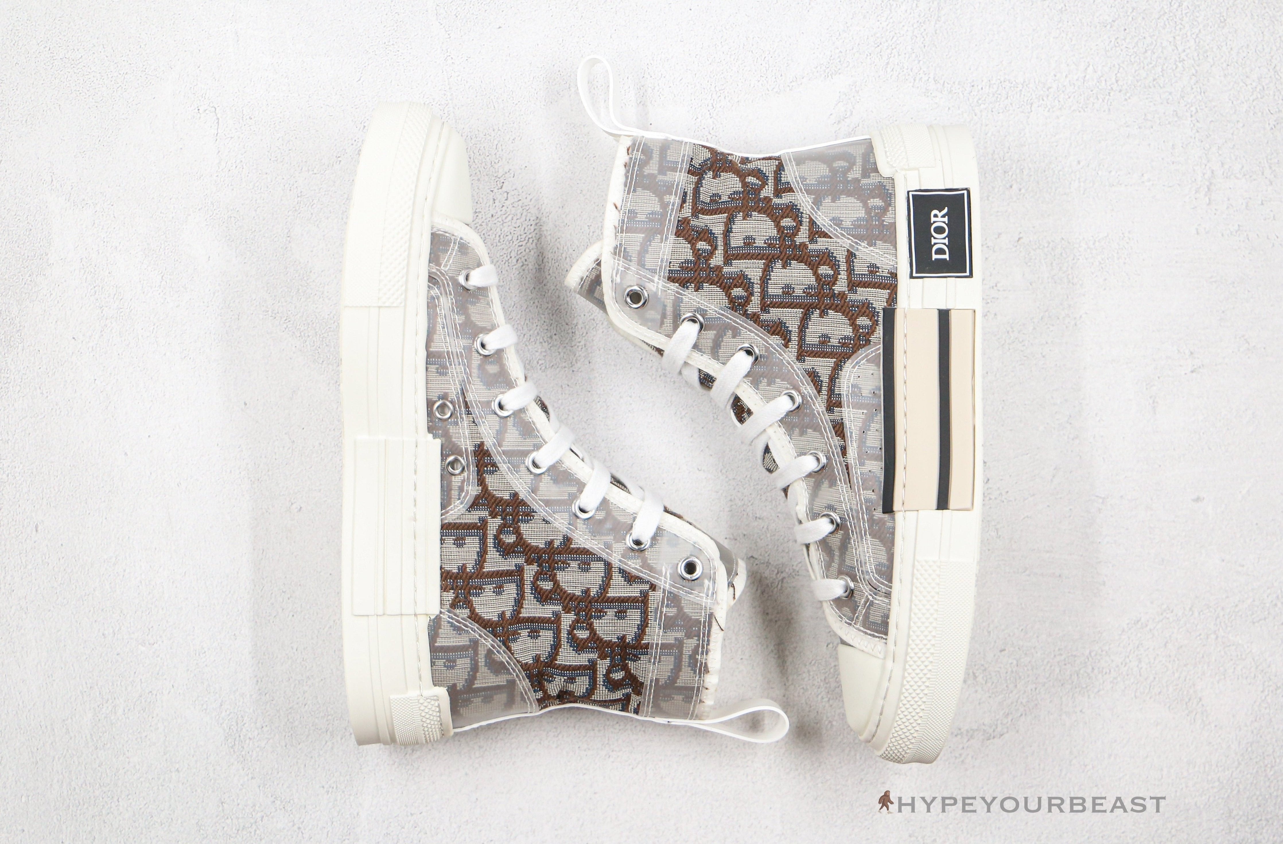 Dior High Top White Brown