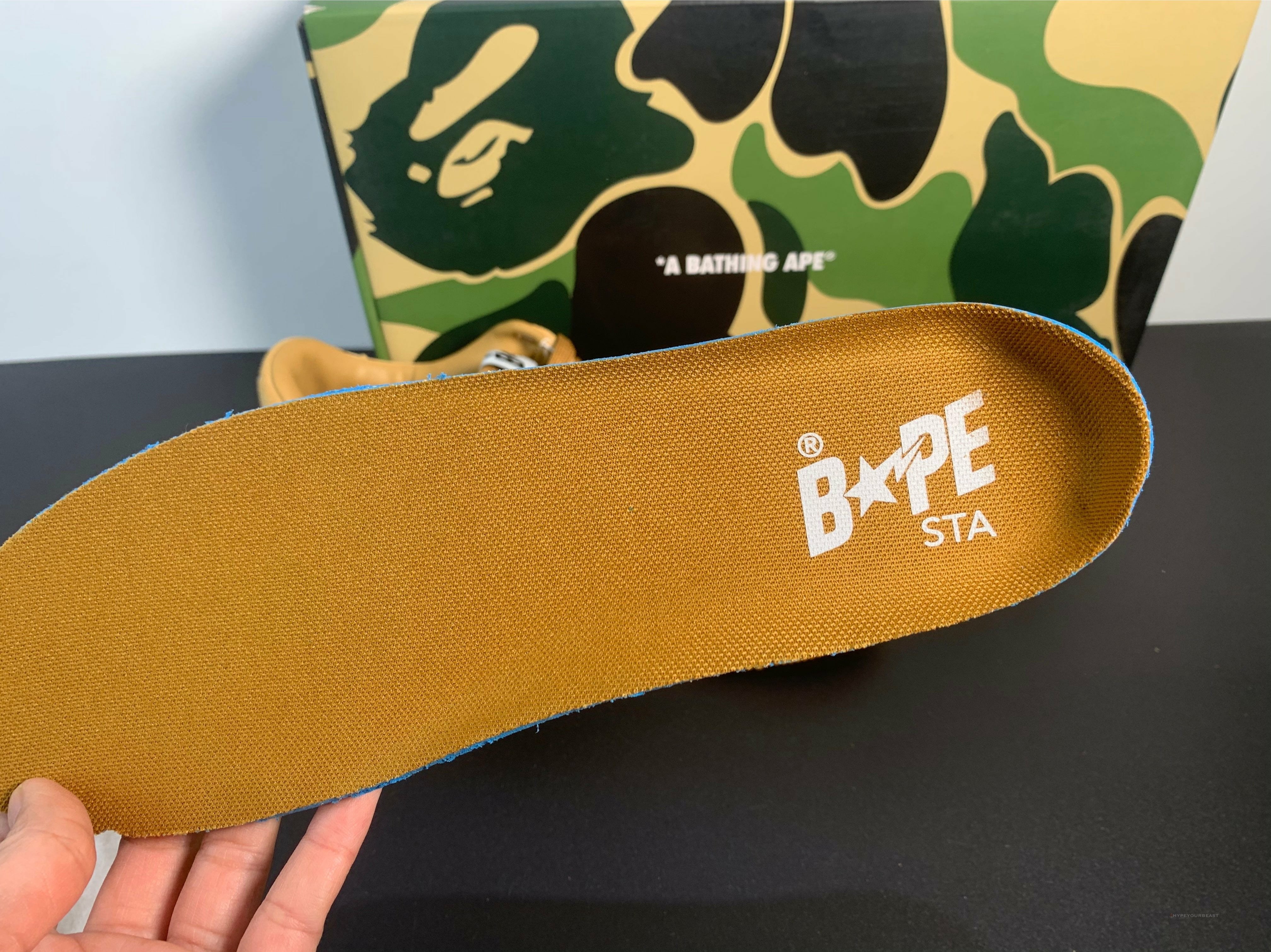 A Bathing Ape Bape Sta Beige Suede