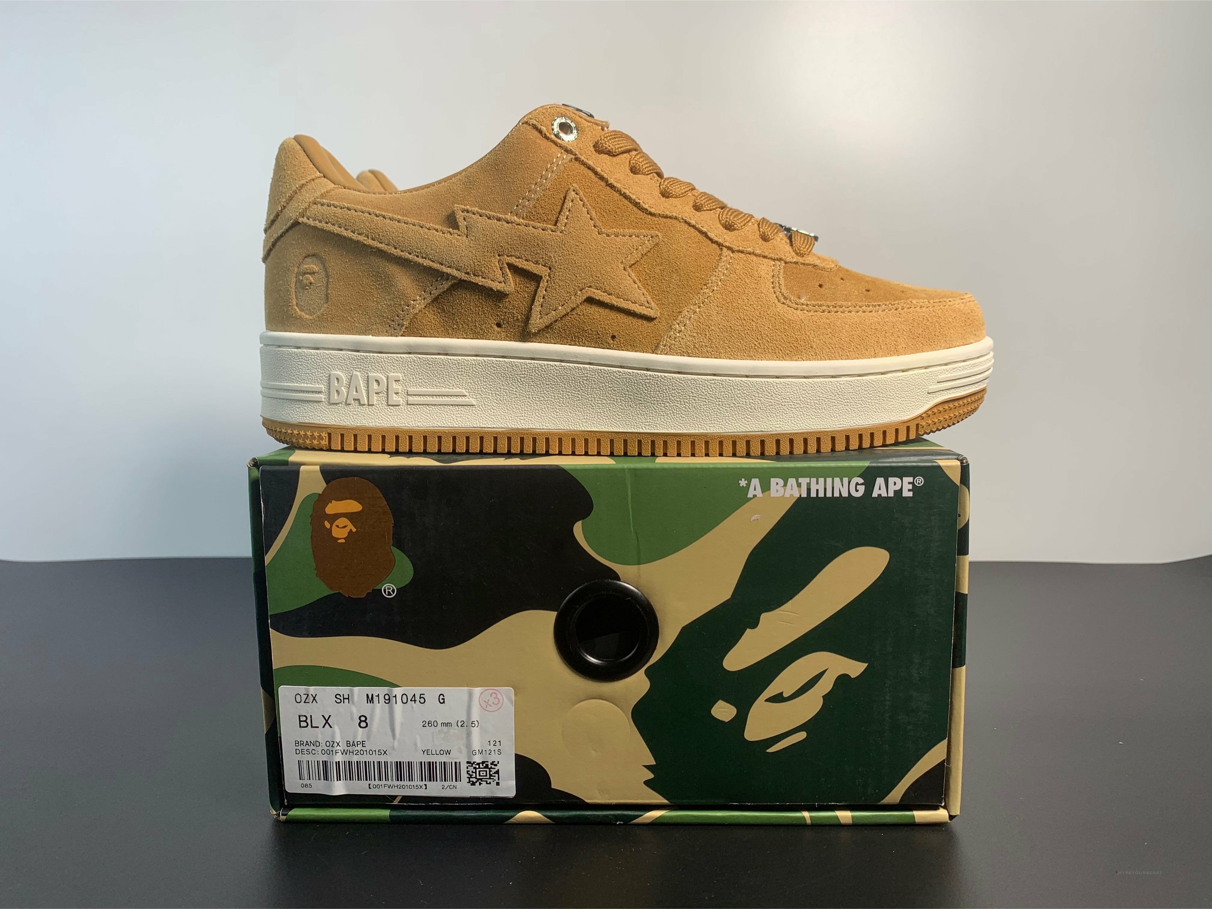 A Bathing Ape Bape Sta Beige Suede