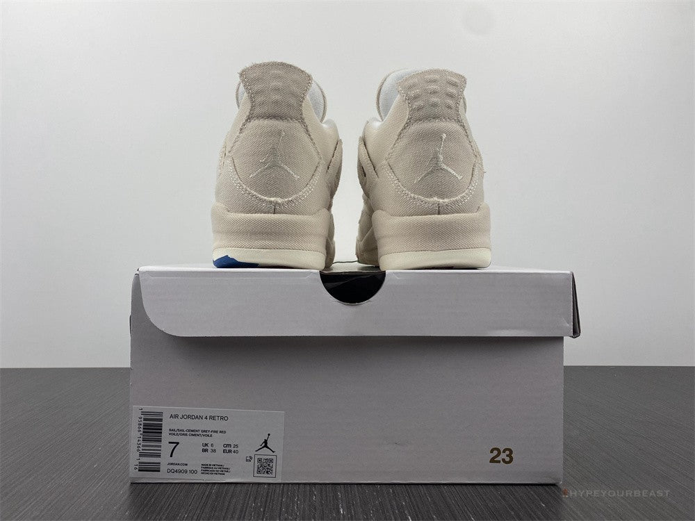 Air Jordan 4 'White Canvas'