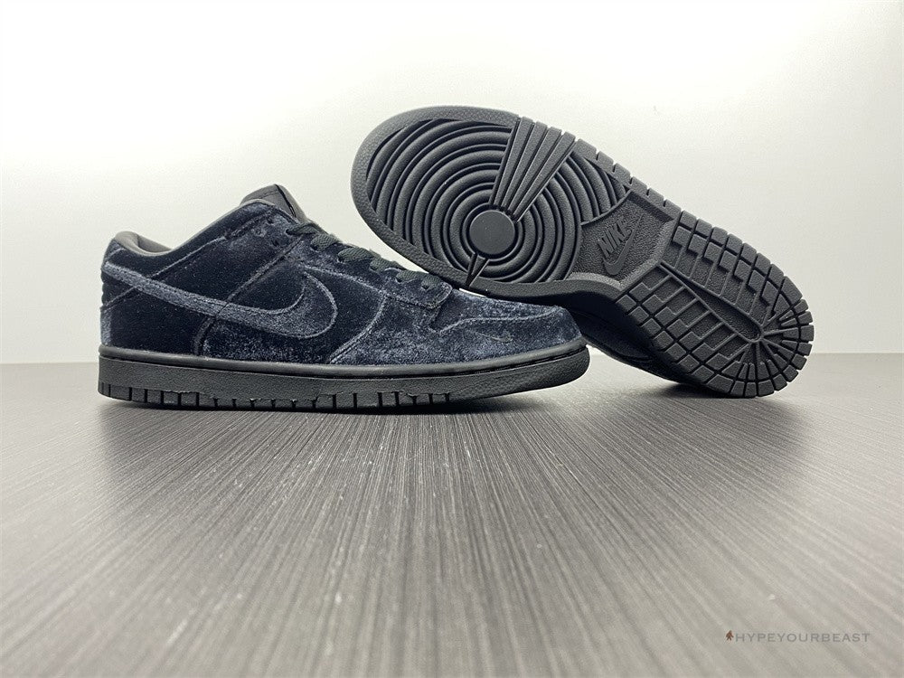 Nike Dunk Low 'Dover Street Market Triple Black Velvet'